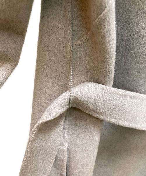 'S Max Mara（エスマックスマーラ）'S Max Mara (エスマックスマーラ) クチート・ア・マーノ ウールガウンロングコート グレー サイズ:40の古着・服飾アイテム