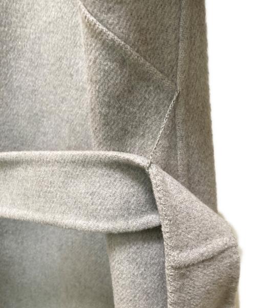 'S Max Mara（エスマックスマーラ）'S Max Mara (エスマックスマーラ) クチート・ア・マーノ ウールガウンロングコート グレー サイズ:40の古着・服飾アイテム