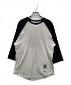 VOLCOM×哉圍ボルコム）の古着「コラボプリントラグランカットソー」｜ブラック×ホワイト