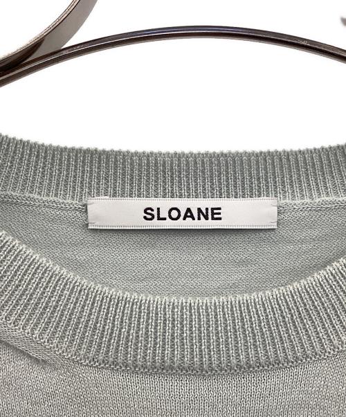 SLOANE（スローン）SLOANE (スローン) 18G天竺 リサイクルポリエステル×コットン クルーネック ブルー サイズ:3の古着・服飾アイテム