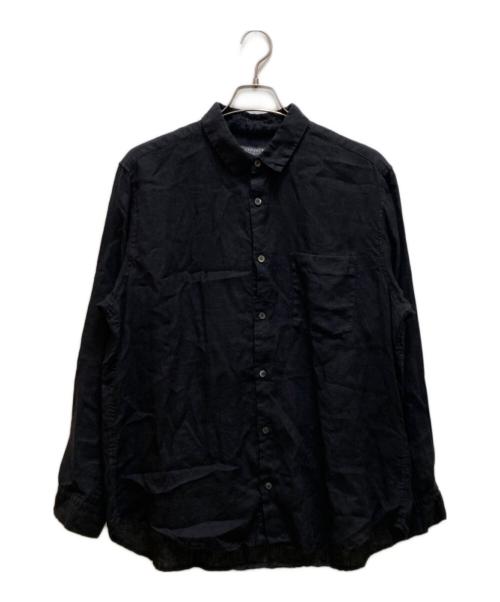 nestrobe confect（ネストローブ コンフェクト）nestrobe confect (ネストローブ コンフェクト) 60リネンレギュラーカラーシャツ ブラック サイズ:3の古着・服飾アイテム