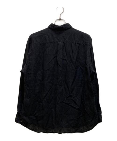 nestrobe confect（ネストローブ コンフェクト）nestrobe confect (ネストローブ コンフェクト) 60リネンレギュラーカラーシャツ ブラック サイズ:3の古着・服飾アイテム