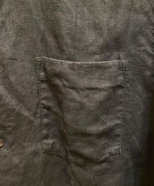 nestrobe confect（ネストローブ コンフェクト）nestrobe confect (ネストローブ コンフェクト) 60リネンレギュラーカラーシャツ ブラック サイズ:3の古着・服飾アイテム