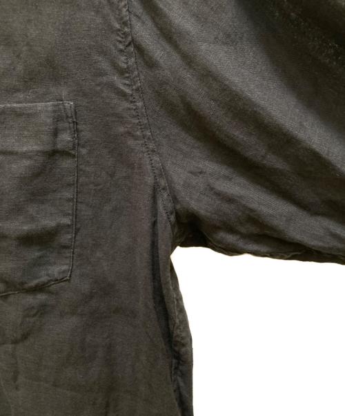 nestrobe confect（ネストローブ コンフェクト）nestrobe confect (ネストローブ コンフェクト) 60リネンレギュラーカラーシャツ ブラック サイズ:3の古着・服飾アイテム