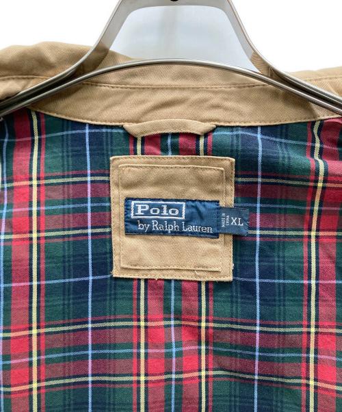 POLO RALPH LAUREN（ポロ・ラルフローレン）POLO RALPH LAUREN (ポロ・ラルフローレン) 裏地チェックスイングトップ ブラウン サイズ:XLの古着・服飾アイテム