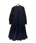 Rumcheラムシェ）の古着「ボリュームスリーブドレス」｜ブラック