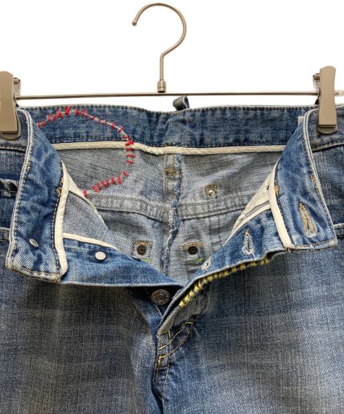 DSQUARED2（ディースクエアード）DSQUARED2 (ディースクエアード) 刺繍デザインデニムパンツ インディゴ サイズ:44の古着・服飾アイテム