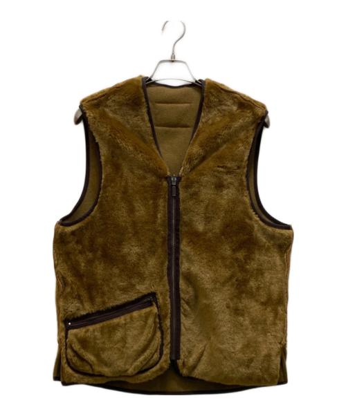 Barbour（バブアー）Barbour (バブアー) パイルライナーフロントジップベスト ベージュ サイズ:40の古着・服飾アイテム