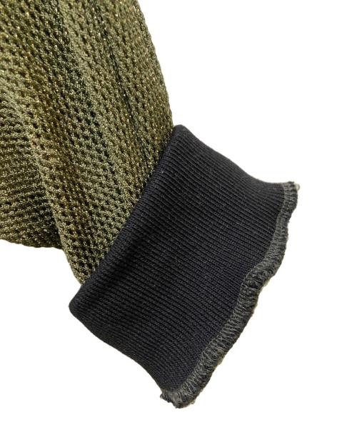 margaux vintage（マルゴー ヴィンテージ）Margaux vintage (マルゴー ヴィンテージ) ラメ メッシュ ブルゾン カーキ サイズ:Freeの古着・服飾アイテム