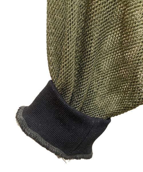 margaux vintage（マルゴー ヴィンテージ）Margaux vintage (マルゴー ヴィンテージ) ラメ メッシュ ブルゾン カーキ サイズ:Freeの古着・服飾アイテム