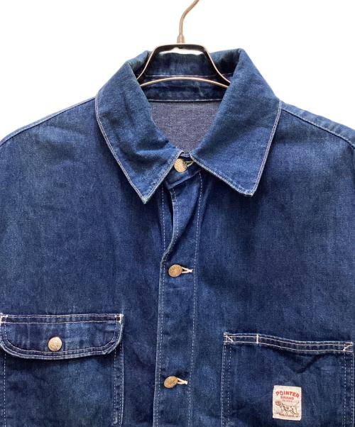 Pointer（ポインター）POINTER (ポインター) デニムカバーオール インディゴ サイズ:44の古着・服飾アイテム