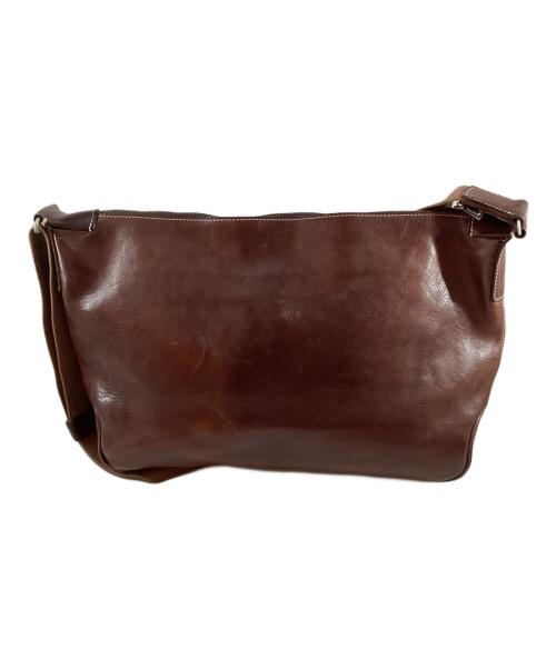 万双（マンソウ）万双 (マンソウ) シモーネ レザーショルダーバッグ ブラウンの古着・服飾アイテム