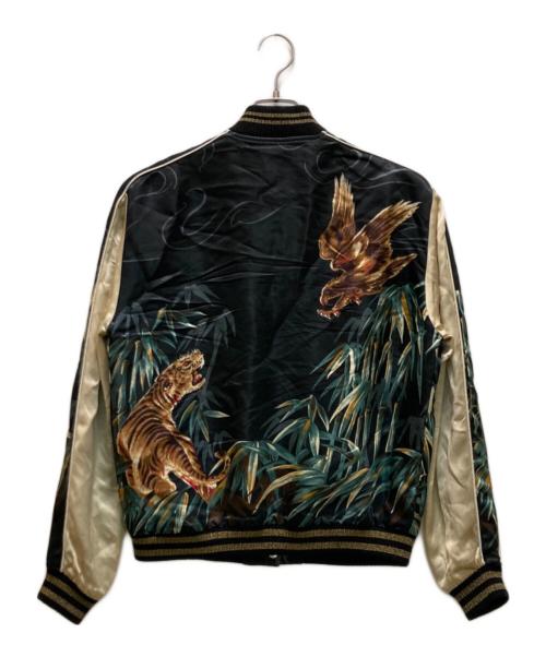 Saint Laurent Paris（サンローランパリ）Saint Laurent Paris (サンローランパリ) イーグルタイガースカジャンスーベニアブルゾン ブラック サイズ:44の古着・服飾アイテム