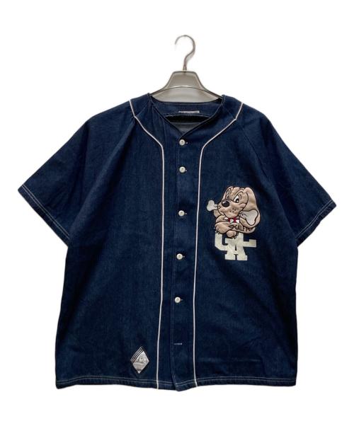 GALFY（ガルフィー）GALFY (ガルフィー) デニムベースボールシャツ インディゴ サイズ:XLの古着・服飾アイテム
