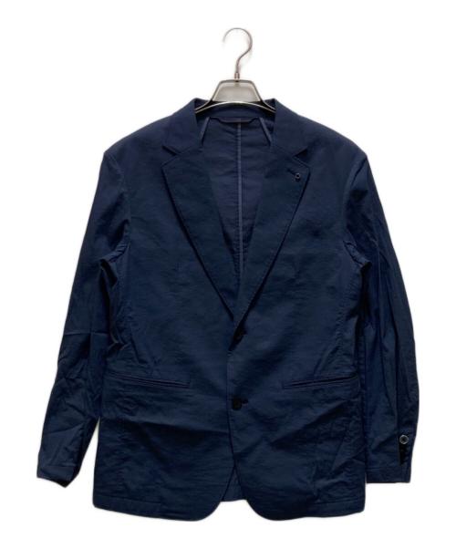 AOURE（アウール）AOURE (アウール) ハイサマー ナイロンストレッチ ジャケット ブルー サイズ:Lの古着・服飾アイテム