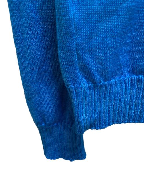 GRAN SASSO（グランサッソ）GRAN SASSO (グランサッソ) ミドルゲージ クルーネック ニット ブルー サイズ:46の古着・服飾アイテム