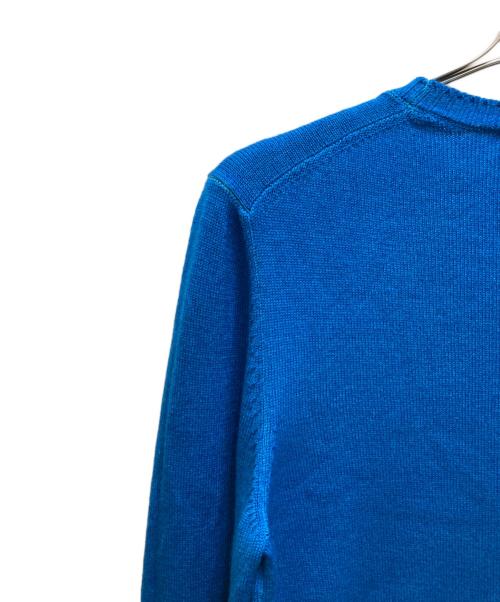 GRAN SASSO（グランサッソ）GRAN SASSO (グランサッソ) ミドルゲージ クルーネック ニット ブルー サイズ:46の古着・服飾アイテム