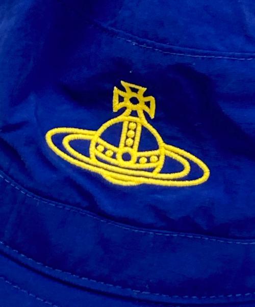 Vivienne Westwood（ヴィヴィアンウエストウッド）Vivienne Westwood (ヴィヴィアンウエストウッド) ORB刺繍アドベンチャーハット ブルーの古着・服飾アイテム