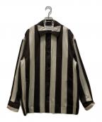 TODAYFULトゥデイフル）の古着「ジャガードストライプジャケット」｜ベージュ