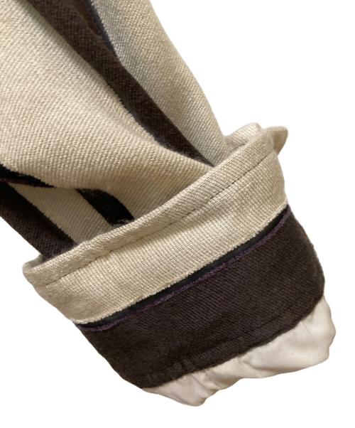 TODAYFUL（トゥデイフル）TODAYFUL (トゥデイフル) ジャガードストライプジャケット ベージュ サイズ:36の古着・服飾アイテム