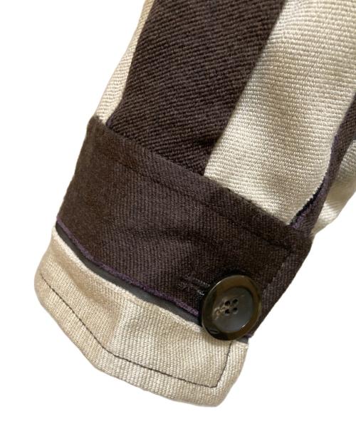 TODAYFUL（トゥデイフル）TODAYFUL (トゥデイフル) ジャガードストライプジャケット ベージュ サイズ:36の古着・服飾アイテム