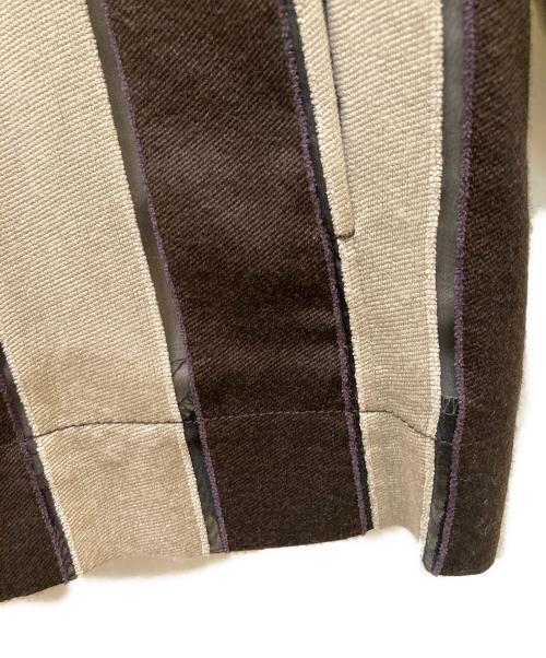 TODAYFUL（トゥデイフル）TODAYFUL (トゥデイフル) ジャガードストライプジャケット ベージュ サイズ:36の古着・服飾アイテム