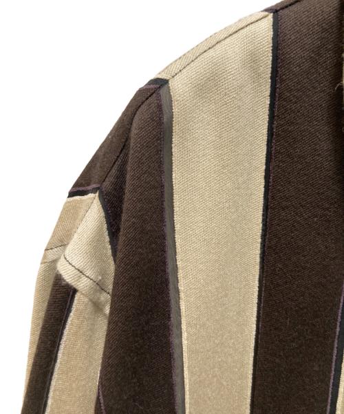 TODAYFUL（トゥデイフル）TODAYFUL (トゥデイフル) ジャガードストライプジャケット ベージュ サイズ:36の古着・服飾アイテム