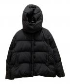 UNTITLEDアンタイトル）の古着「【軽くて暖かい】衿元2WAY ショート丈ダウンコート＜フード取り外し可能／洗える＞」｜ブラック