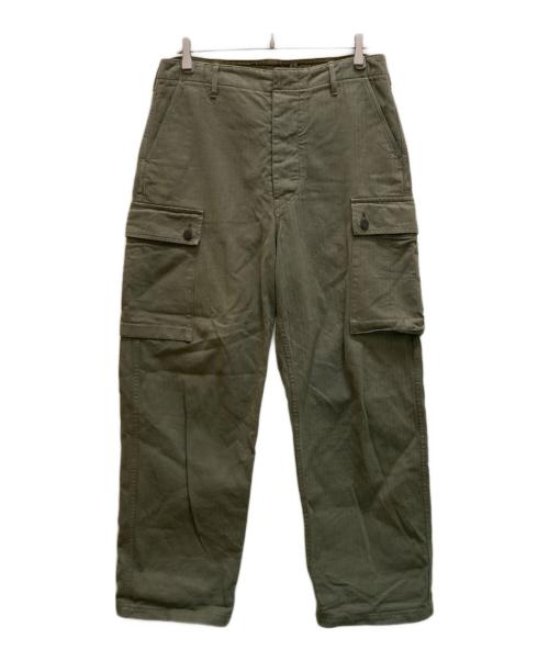 NIGEL CABOURN（ナイジェルケーボン）NIGEL CABOURN (ナイジェルケーボン) ヘリンボーン5ポケットモンキーパンツ グリーン サイズ:Freeの古着・服飾アイテム