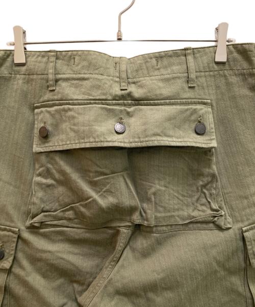 NIGEL CABOURN（ナイジェルケーボン）NIGEL CABOURN (ナイジェルケーボン) ヘリンボーン5ポケットモンキーパンツ グリーン サイズ:Freeの古着・服飾アイテム