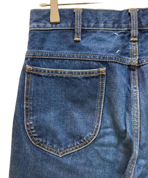 Maison Margiela（メゾンマルジェラ）Maison Margiela (メゾンマルジェラ) ウォッシュドコットン5ポケットフレアデニム インディゴ サイズ:30の古着・服飾アイテム