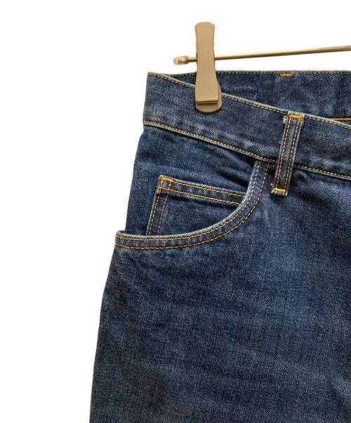 Maison Margiela（メゾンマルジェラ）Maison Margiela (メゾンマルジェラ) ウォッシュドコットン5ポケットフレアデニム インディゴ サイズ:30の古着・服飾アイテム