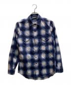 MINEDENIMマインデニム）の古着「オンブレチェックシャツ」｜ブルー