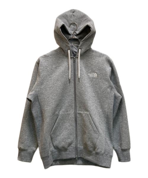 THE NORTH FACE（ザ ノース フェイス）THE NORTH FACE (ザ ノース フェイス) スクエアロゴ フルジップ スウェット フーディー グレー サイズ:Ⅼの古着・服飾アイテム
