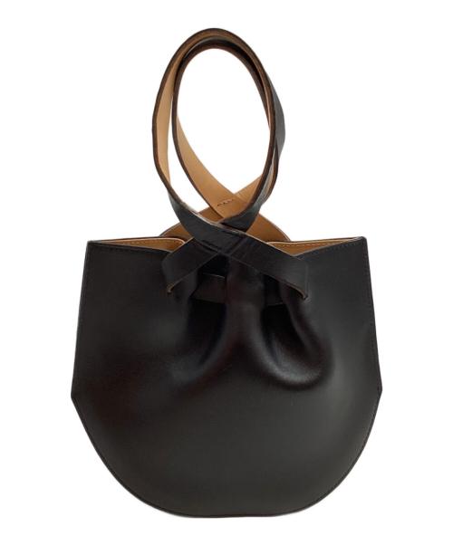 MARROW（マロウ）marrow (マロウ) レザーハンドバッグ ブラックの古着・服飾アイテム