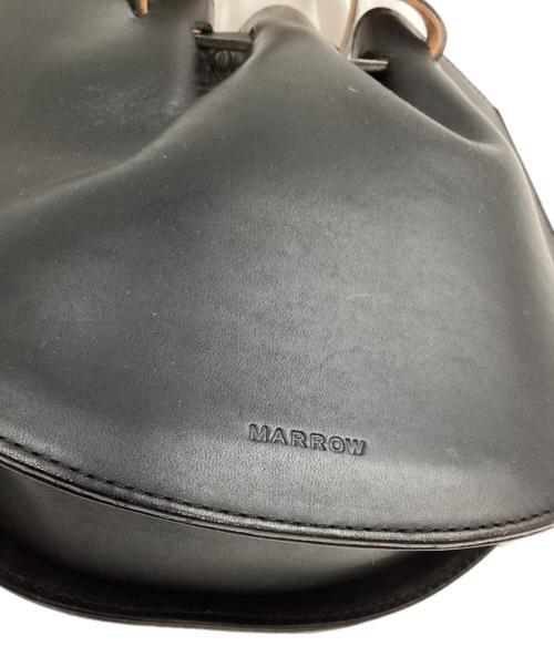 MARROW（マロウ）marrow (マロウ) レザーハンドバッグ ブラックの古着・服飾アイテム