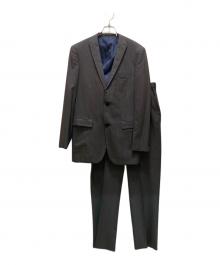 BURBERRY BLACK LABEL（バーバリーブラックレーベル）の古着「ストライプセットアップ」｜グレー