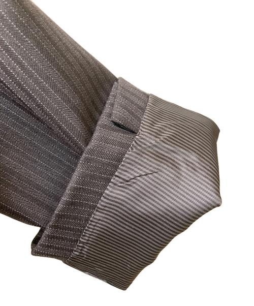 BURBERRY BLACK LABEL（バーバリーブラックレーベル）BURBERRY BLACK LABEL (バーバリーブラックレーベル) ストライプセットアップ グレー サイズ:40Lの古着・服飾アイテム