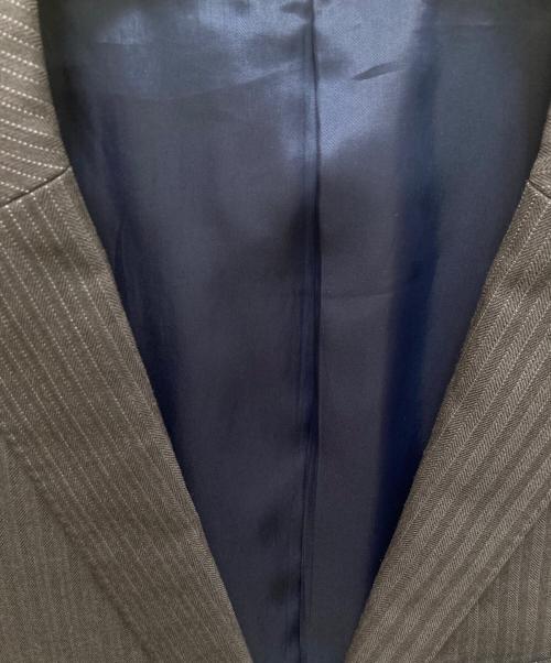 BURBERRY BLACK LABEL（バーバリーブラックレーベル）BURBERRY BLACK LABEL (バーバリーブラックレーベル) ストライプセットアップ グレー サイズ:40Lの古着・服飾アイテム