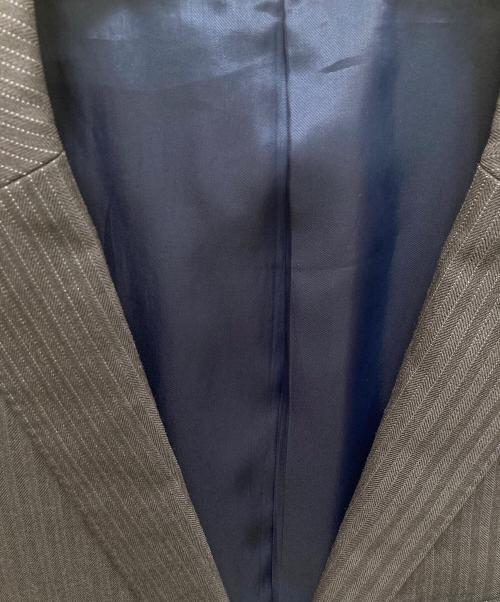 BURBERRY BLACK LABEL（バーバリーブラックレーベル）BURBERRY BLACK LABEL (バーバリーブラックレーベル) ストライプセットアップ グレー サイズ:40Lの古着・服飾アイテム
