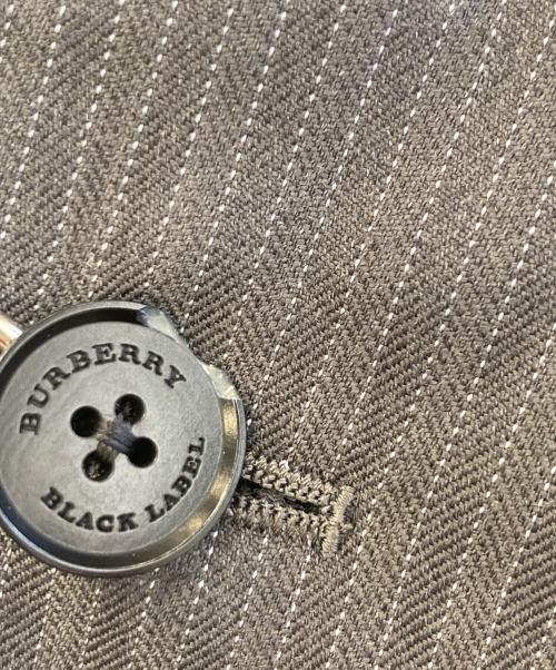 BURBERRY BLACK LABEL（バーバリーブラックレーベル）BURBERRY BLACK LABEL (バーバリーブラックレーベル) ストライプセットアップ グレー サイズ:40Lの古着・服飾アイテム