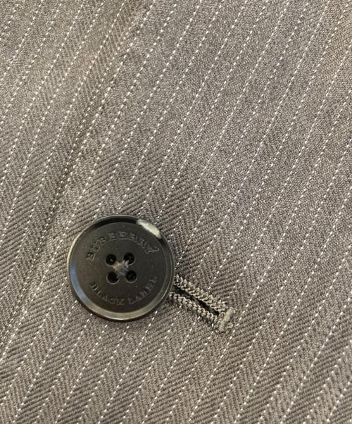 BURBERRY BLACK LABEL（バーバリーブラックレーベル）BURBERRY BLACK LABEL (バーバリーブラックレーベル) ストライプセットアップ グレー サイズ:40Lの古着・服飾アイテム