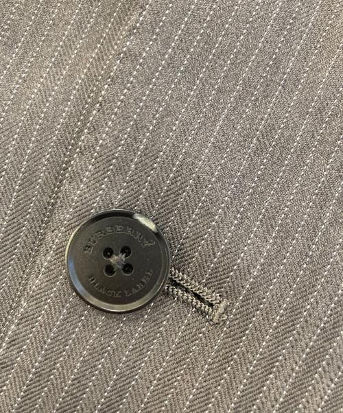 BURBERRY BLACK LABEL（バーバリーブラックレーベル）BURBERRY BLACK LABEL (バーバリーブラックレーベル) ストライプセットアップ グレー サイズ:40Lの古着・服飾アイテム