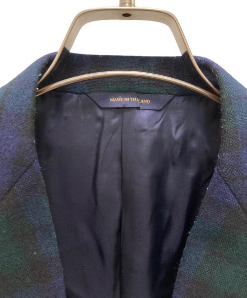 BROOKS BROTHERS（ブルックスブラザーズ）BROOKS BROTHERS (ブルックスブラザーズ) ブラックウォッチ2Bテーラードジャケット ブラック×グリーン サイズ:UK38の古着・服飾アイテム
