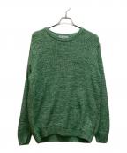 TOMORROW LAND tricotトゥモローランド トリコ）の古着「ギマコットンリネン クルーネックプルオーバー」｜グリーン
