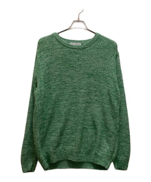 TOMORROW LAND tricot（トゥモローランド トリコ）TOMORROW LAND tricot (トゥモローランド トリコ) ギマコットンリネン クルーネックプルオーバー グリーン サイズ:Lの古着・服飾アイテム