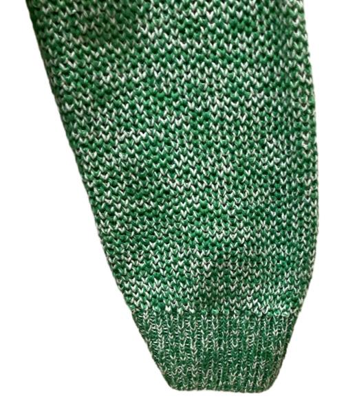 TOMORROW LAND tricot（トゥモローランド トリコ）TOMORROW LAND tricot (トゥモローランド トリコ) ギマコットンリネン クルーネックプルオーバー グリーン サイズ:Lの古着・服飾アイテム