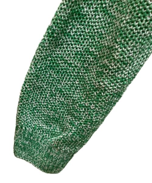 TOMORROW LAND tricot（トゥモローランド トリコ）TOMORROW LAND tricot (トゥモローランド トリコ) ギマコットンリネン クルーネックプルオーバー グリーン サイズ:Lの古着・服飾アイテム