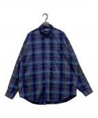 THE NORTH FACEザ ノース フェイス）の古着「ロングスリーブマドラスシャツ」｜ブルー