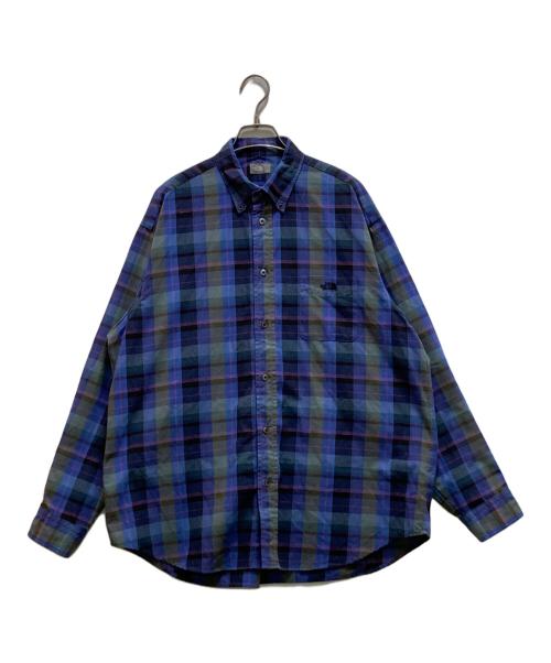 THE NORTH FACE（ザ ノース フェイス）THE NORTH FACE (ザ ノース フェイス) ロングスリーブマドラスシャツ ブルー サイズ:Mの古着・服飾アイテム